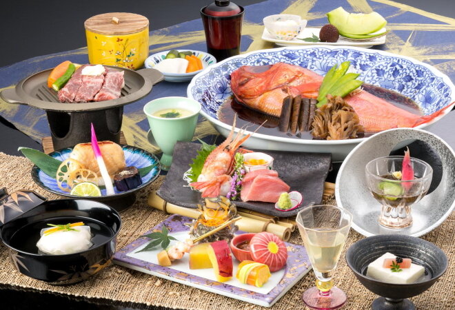 熱海温泉ホテル貫一の夕食