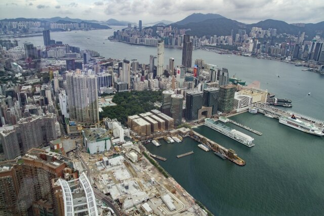 sky100から眺める香港の街並み