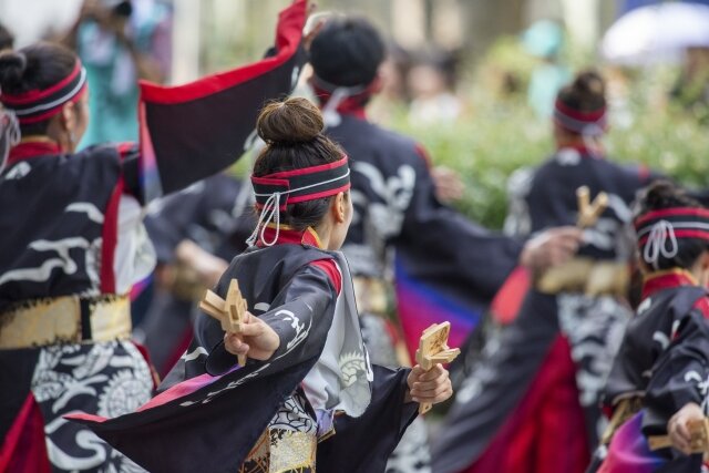 よさこい祭り踊り子