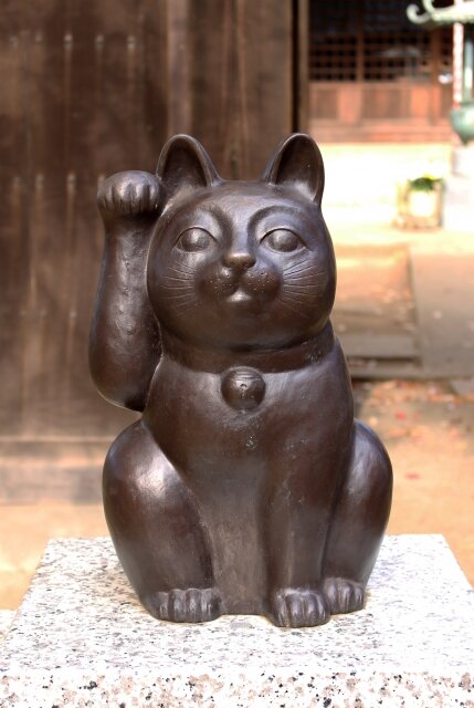 豪徳寺の招き猫