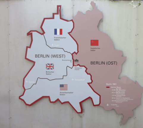ベルリンの壁の地図
