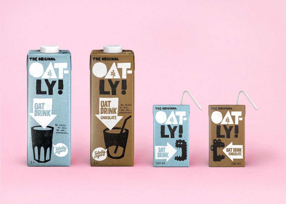 OATLY!のプレーンタイプとチョコレートフレーバー