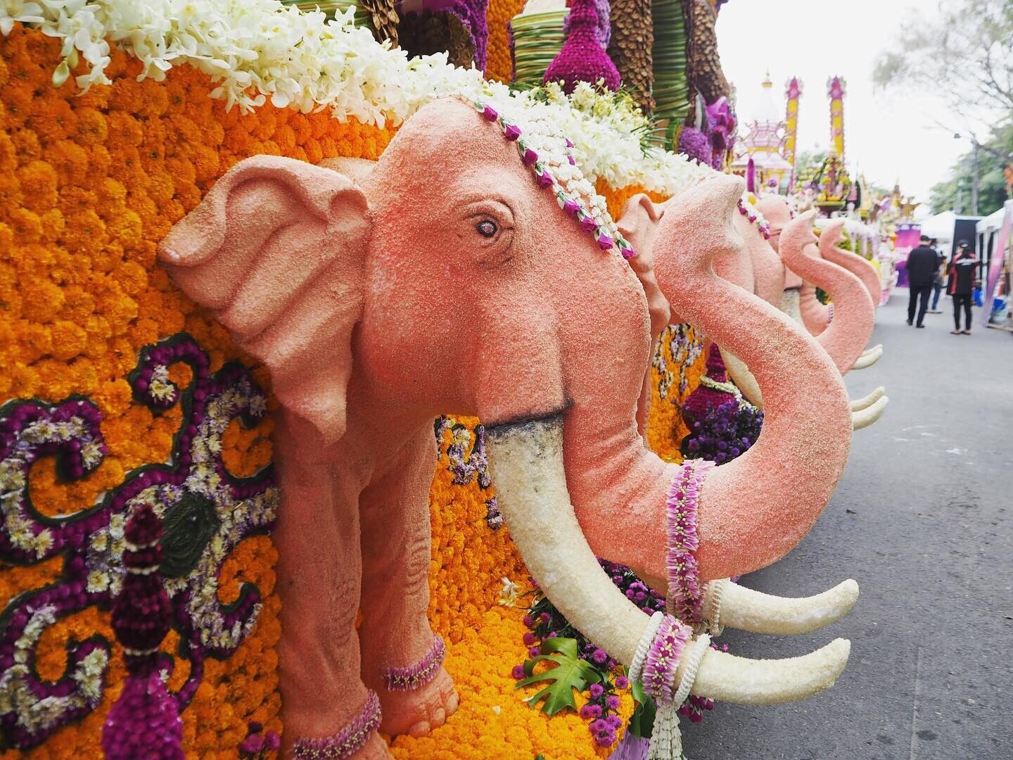 チェンマイ花祭りで使用される山車