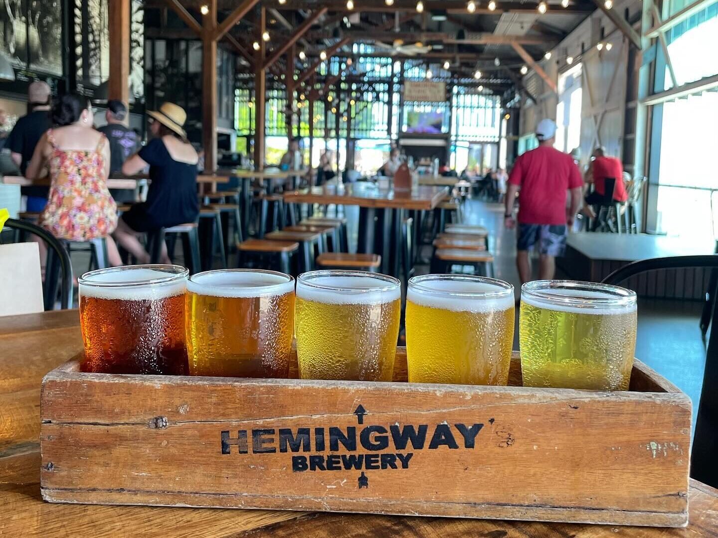 Hemingway’s Breweryのテイスティングパドル