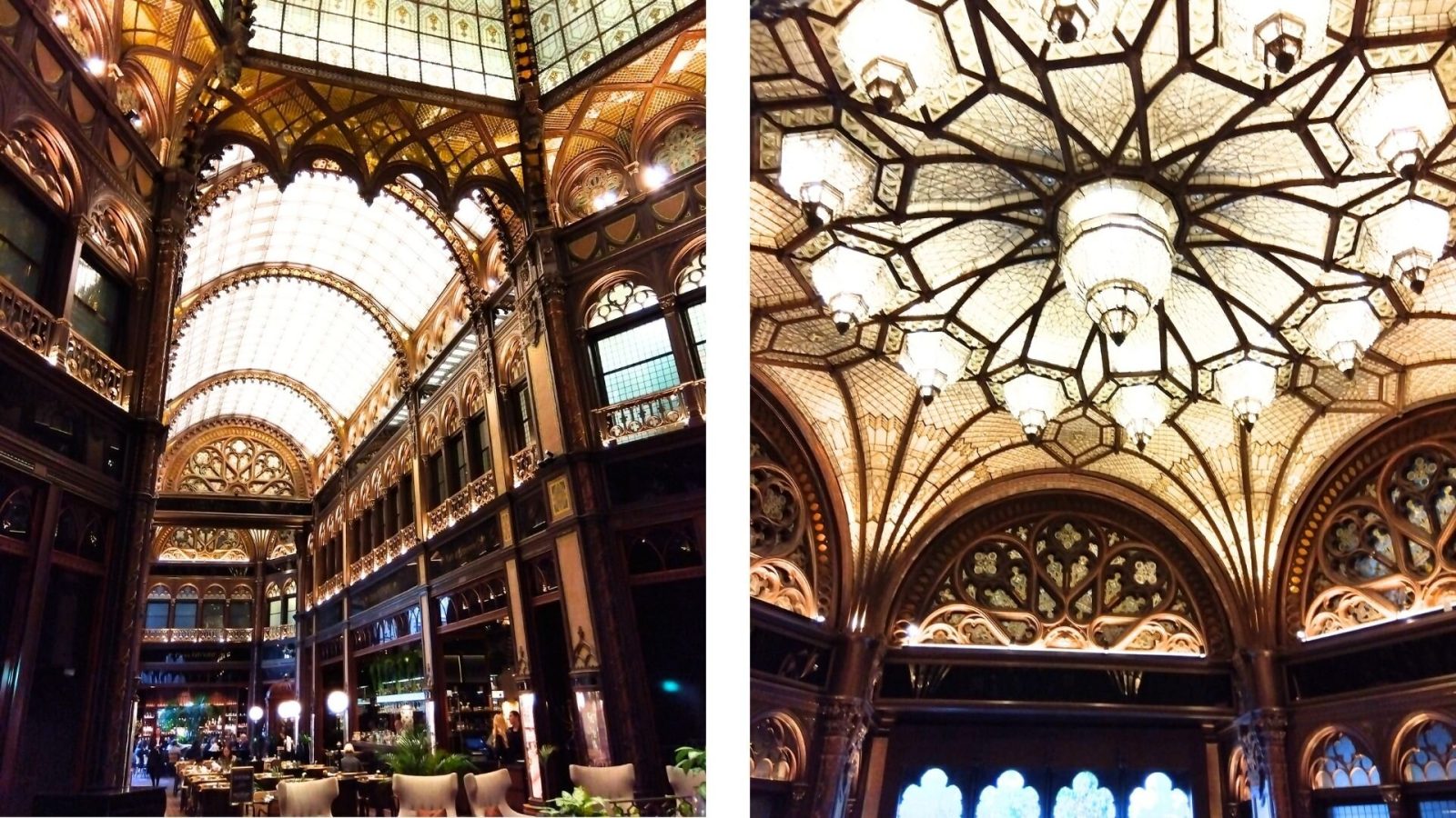 Párisi Udvar Hotel Budapest(パリシ・ウドヴァル・ホテル・ブダペスト)の美しい天井